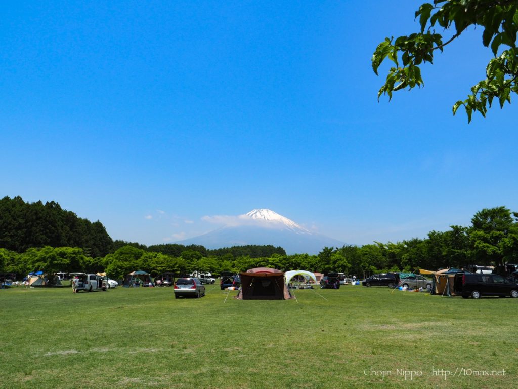 やまぼうしオートキャンプ場, 富士山