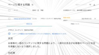 【悲報→解決】AdSense サイト運営者向けポリシー違反レポートで「アダルトコンテンツ（性的な内容）」容疑を受ける