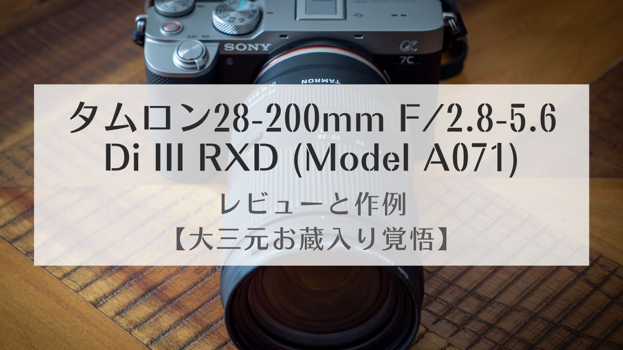 タムロン 28-200mm F/2.8-5.6 Di III RXD (Model A071)のレビューと作例